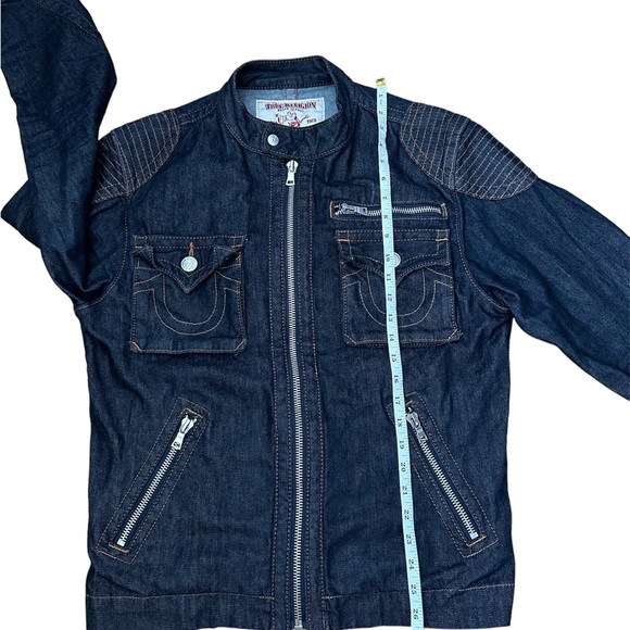 Vintage True Religion Moto Denim Jacket Size Large. Great condition. - Picture 12 of 12